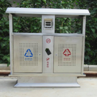 河南天祥 大號(hào)分類(lèi)戶(hù)外果皮箱不銹鋼垃圾桶 廠(chǎng)家直銷(xiāo)支持定制