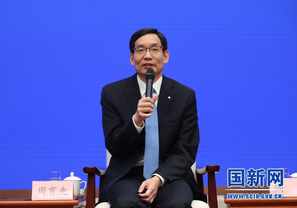  中國建材集團(tuán)有限公司董事長周育先。來源：國新辦